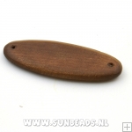 Houten hanger ovaal