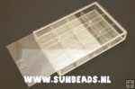 Sorteerdoosje, 12 vaks, schuif plexi Sorteerdoosje, 12 vaks, schuif plexi