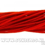 Elastiek gekleurd 2mm (rood)