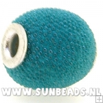 Kashmiri kraal rond (turquoise)