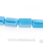 Facetkraal langwerpig 8x5mm (turquoise)