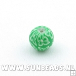 Fimo kraal rond 12mm (groen)