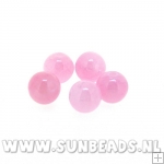 Halfedelsteen kraal rond 8mm (licht roze)