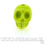 Keramiek kraal skull (lime)