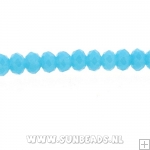 Facetkraal donut 3x2mm (turquoise)