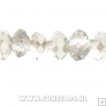 Facetkraal donut 3x2mm (rook)