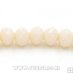 Facet kraal donut 6x4mm (nude)