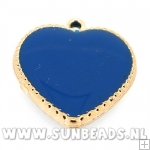 Kunststof hanger hart (donkerblauw)