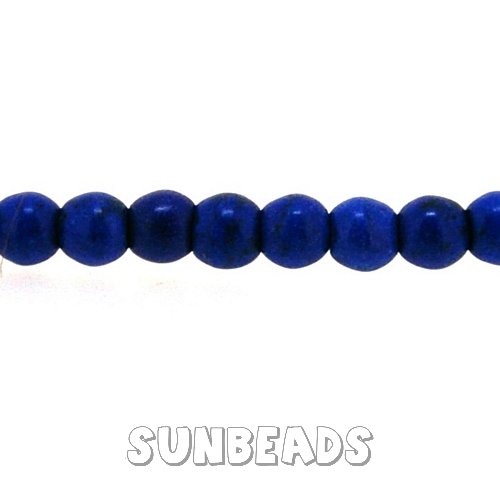 Turquoise kraal rond 4mm (donkerblauw) - Klik op de afbeelding om het venster te sluiten