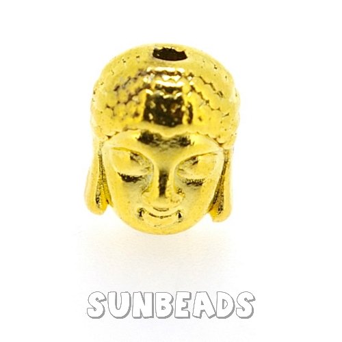 Metalen kraal buddha (goud) - Klik op de afbeelding om het venster te sluiten