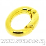 Musketonhaak 20x15mm (goud)