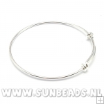 Bangle armband zilver