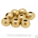 Houten kraal donut 4mm (goud)