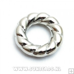 Metallook ring geribbeld