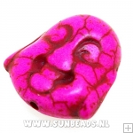 Turquoise kraal buddha 20mm (roze)