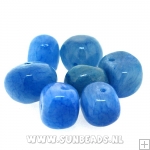 Chips halfedelsteen blauw