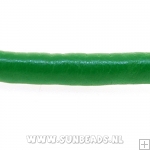 Pu leer stitched cord 5mm 2 mtr (groen)