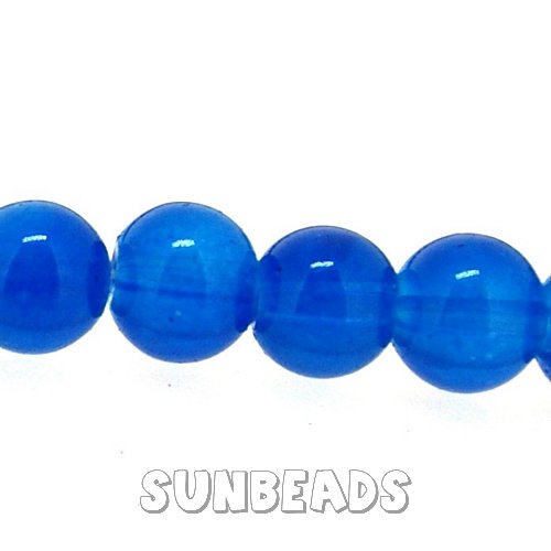 Glaskraal rond 6mm (blauw) - Klik op de afbeelding om het venster te sluiten