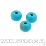 Turquoise kraal donut 6x4mm (turquoise)