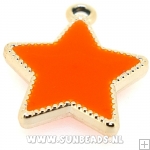 Kunststof hanger ster (oranje)