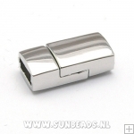 Magneetslot tbv plat leer 10mm (zilver)