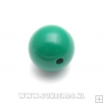 Kunststof kraal 12mm rond (groen)