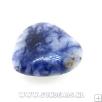 Halfedelsteen hartje 15mm (brazillian sodalite)