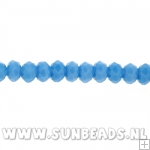 Facetkraal donut 3x2mm (blauw)