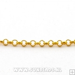 Jasseron 3mm goud rond