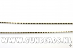 Ball chain ketting 3mm antique goud