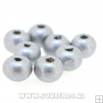 Houten kraal donut 6mm (zilver)