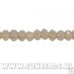 Facetkraal donut 3x2mm (grijs)