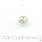 Facetkraal donut 12x8mm (Champagne AB)