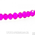 Facetkraal 4x3mm (fuchsia)