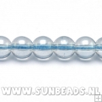 Glaskraal luster 8mm blauw