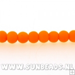 Glaskraal rond 6mm (neonoranje)