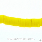 Fimo schijfje 6mm (geel)