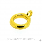 Metalen ring met oog (goud)