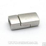 Magneetslot tbv plat leer 10mm (mat zilver)