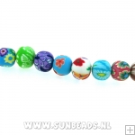 Fimo kraal rond 8mm (mix)