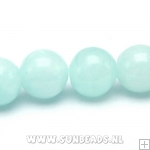 Halfedelsteen rond 8mm (mint)
