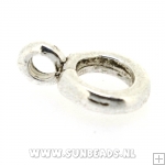 Metalen ring met oog (zilver)