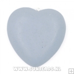 Houten hanger hart 50mm (blauw/grijs)