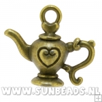 Metalen bedel theepot (oudgoud)