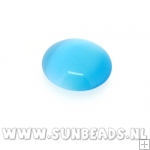 Plaksteen rond 14mm (turquoise)