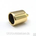 Leerkapje 9x13mm (goud)