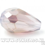 Facetkraal druppel 16x10mm (amethyst)