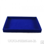 Presentatiedisplay, velours, donkerblauw, 35x24x3,5 cm