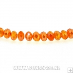 Facetkraal 4x3mm (oranje)