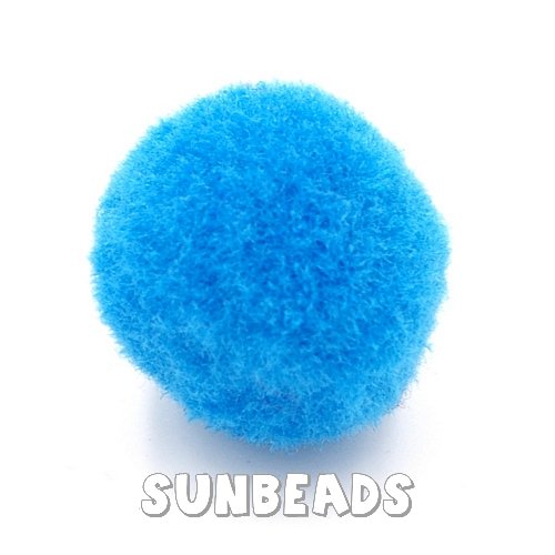 Pompons 16mm (turquoise) - Klik op de afbeelding om het venster te sluiten